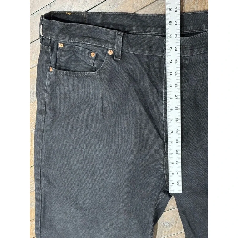 LEVI STRAUSS 550 Waterless Jeans Men 44x30 Straight Leg Black Denim